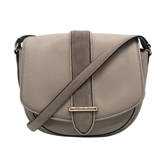 kate spade Handbags - Kate Spade Marsi Hunts Place Taupe Leather Saddle Bag
